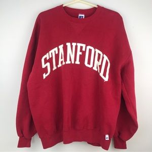 Vintage 90s Sweatshirt XL - Russell Athletic Stanford Made in USA
